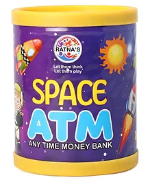 Ratnas Space ATM Money Bank - Purple