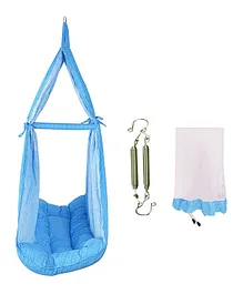 132 Swing Cradle Bedding Set With Mosquito Net - Blue