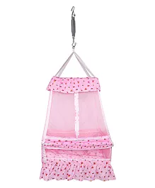 132 Swing Cradle with Mosquito Net - Pink
