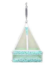 132 Swing Cradle With Mosquito Net & Spring - Green