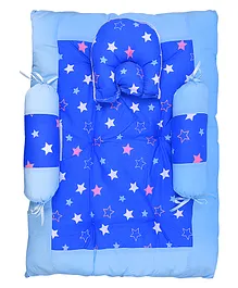 132 Cotton Bedding Set Stars Print - Blue