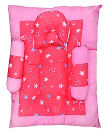 132 Cotton Bedding Set Stars Print - Pink