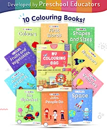 Kids Travel Activity Book With 6 Crayons Colouring Book Sticker Booklet Drawing