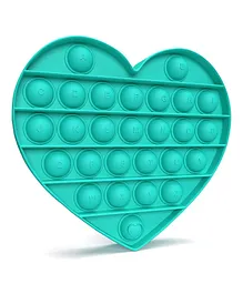 JD Fresh  Heart Shape Stress Relieving Silicone Pop it Fidget Toy - Green