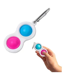 JD Fresh Push Pop it Fidget Toy Keychain - Multicolour