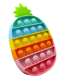 JD Fresh Pineapple Stress Relieving Silicone Pop it Fidget Toy - Multicolor