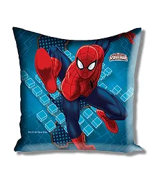 Marvel Athom Trendz Spider Man Cushion Cover With Filler- Blue ATZ-10-3-D11-FL