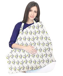 POLKA TOTS 100% Khadi Cotton Nursing Breastfeeding Maternity Apron Cover for Mothers - Green