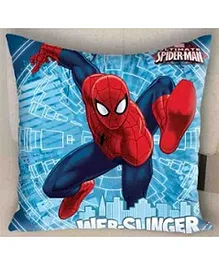 Marvel Athom Trendz Spider Man Cushion Cover - Blue And Red MAR-10-3-D64