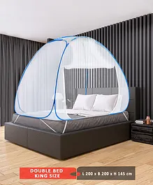 ZOE Foldable Mosquito Net for Double Bed/King Size - Blue