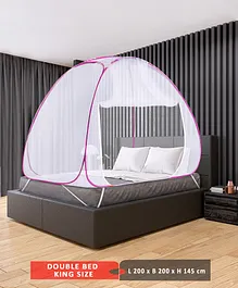 ZOE Foldable Mosquito Net for Double Bed/King Size - Pink
