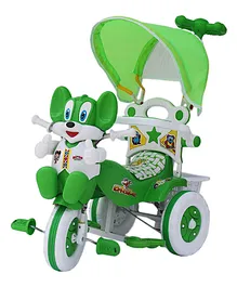 AMARDEEP Baby Tricycle With Canopy & Parental Control - Green