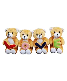 Amardeep Teddy Bear Soft Toys Brown - Height 10 cm Each