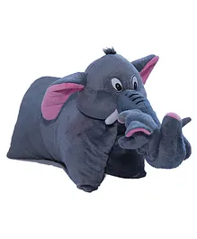 AMARDEEP Elephant Soft Toy Grey - Length 40 cm