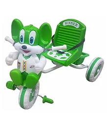 AMARDEEP Baby Tricycle With Safety Harness - Green