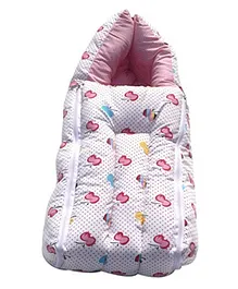 Amardeep Cotton Sleeping Bag Apple Print - Pink