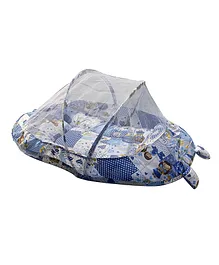 Amardeep Bedding Set with Mosquito Net - Blue
