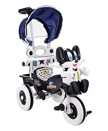 AMARDEEP Baby Tricycle With Canopy & Parental Control - Blue