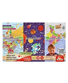 Awals Tiling Map Multicolour - 108 Puzzle Pieces 