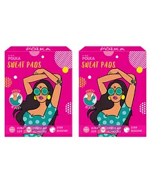 Pinq Polka Soft Cotton Feel Ultra Thin Sweat Pads Pack of 2 - 14 Pads Each