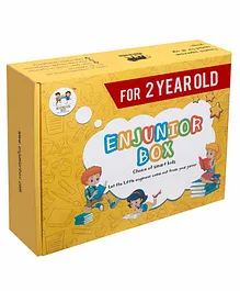 Enjunior Box Educational Activity Game With Coloring Kit - Yellow