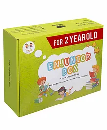 Enjunior Box Educational Activity Game With Coloring Kit - Green