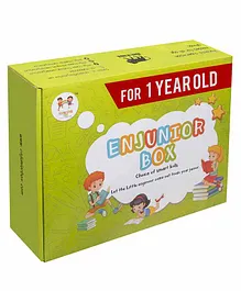 Enjunior Box Educational Activity Game With Puzzles & Role Play Mask - Green