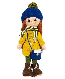 Happy Threads Amigurumi Doll Yellow - Height 20.3 cm