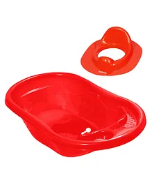 Sunbaby Bathtub With Potty Seat Pack of 2 - Red