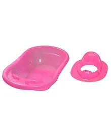 Sunbaby Bathtub With Potty Seat Pack of 2 - Pink