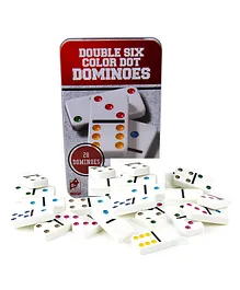 Yamama Dot Dominoes Board Game Set - White