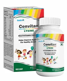 Healthvit Cenvitan Lysine Chewable Multivitamin - 60 Tablets