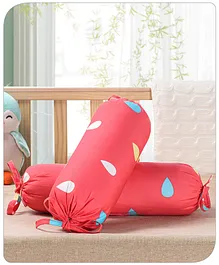 Babyhug Cotton Bolster Rainbow Theme Set of 2 - Pink