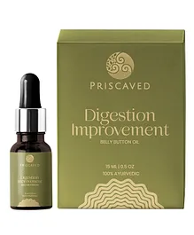 Priscaved Digestion Improvement Belly Button Oil - 15 ml