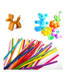 Shopping Time Long Twisting Animal Shaping Latex Balloons Multicolor - Pack of 20