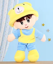 Toytales Addie Boy Soft Toy Yellow Blue - Height 35 cm