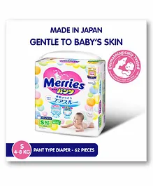 Merries Pant Style Diapers Small - 62 Pieces