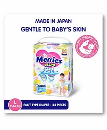 Merries Pant Style Diapers Large - 44 Pieces