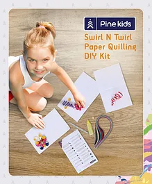 Pine Kids Swirl N Twirl Paper Quilling DIY Kit - Multicolour