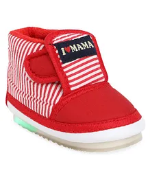 Chiu Striped Musical LED Shoes - Red