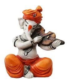 FFC Ganesha Playing Violin Showpiece - Orange