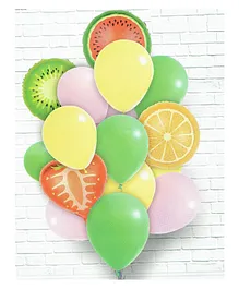 Funcart Foil Balloons Fruit Shaped - Pack of 5 (Color May Vary)