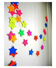 Funcart Colorful 3D Star Hanging Decoration - Multicolour