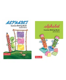 Cursive Capital and Small Alphabet Writing Book Pack of 2 - English