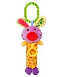 Baby Moo Mr. Mouse Clip On Rattle  - Yellow