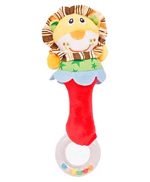 Baby Moo Proud Lion Rattle - Red