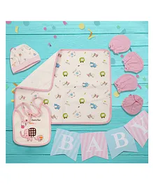 Baby Moo Elephant Gift Set Set of 5 - Pink