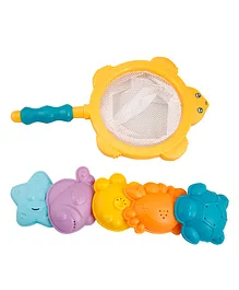 Baby Moo Catch The Fish Bath Toy Set 5 Pieces - Multicolour