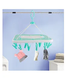 Baby Moo Rectangular Clip Hanger - Blue