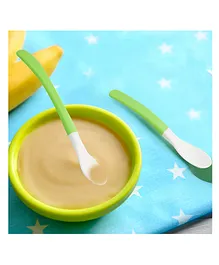 Baby Moo Feeding Spoons Pack of 2 - Green